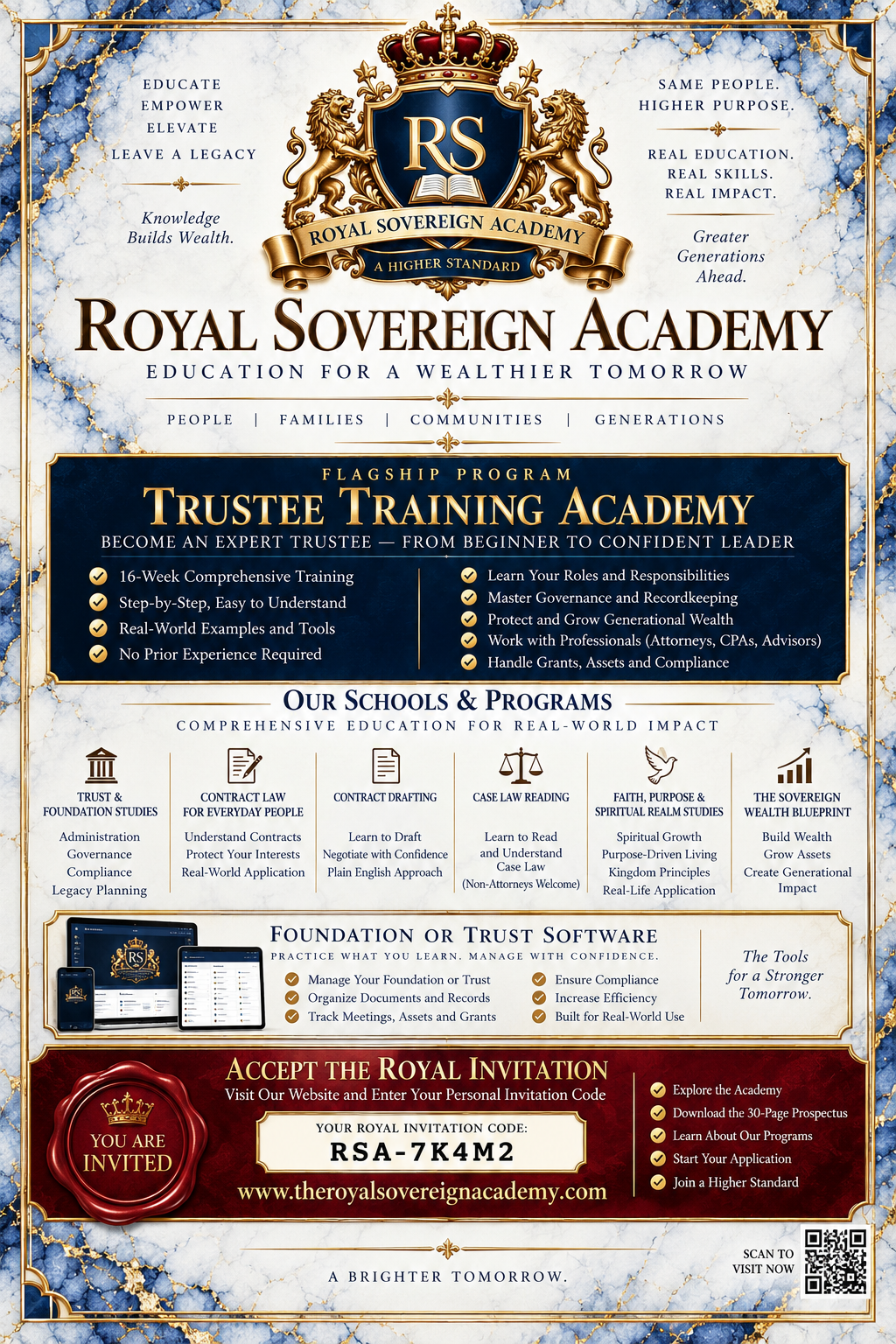 Your Royal Invitation to The Royal Sovereign Academy